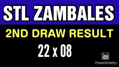 stl zambales 2nd draw today